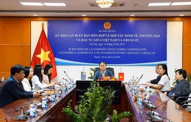 越乌经贸投资联合委员会第三次会议近日以视频方式举行。（图片来源：越通社）
