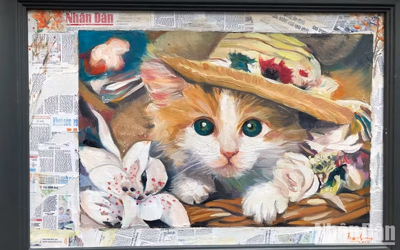 艺术家陈氏长的画作《你好新的一天》。