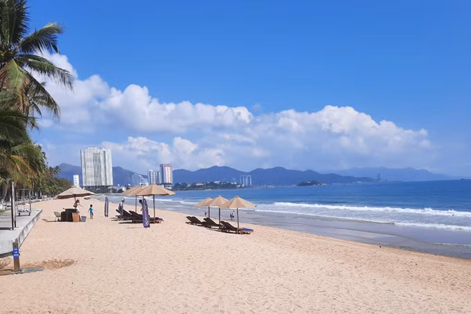 越南庆和省芽庄海滩之美。