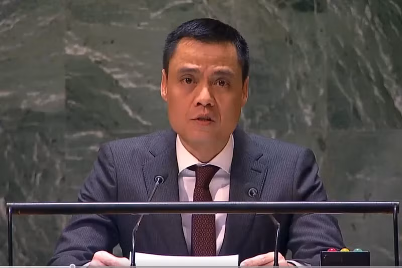 越南常驻联合国代表团团长邓黄江大使。（图片来源：越通社）