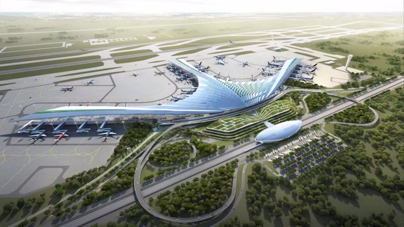 龙城机场效果图。