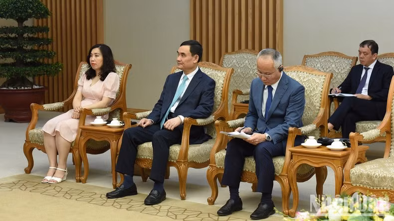 越南政府各部委领导代表出席会见。