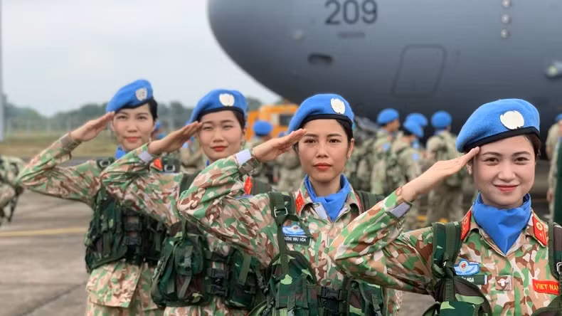 越南参加维和行动的女性比例高于联合国的平均水平。（侨江 摄）
