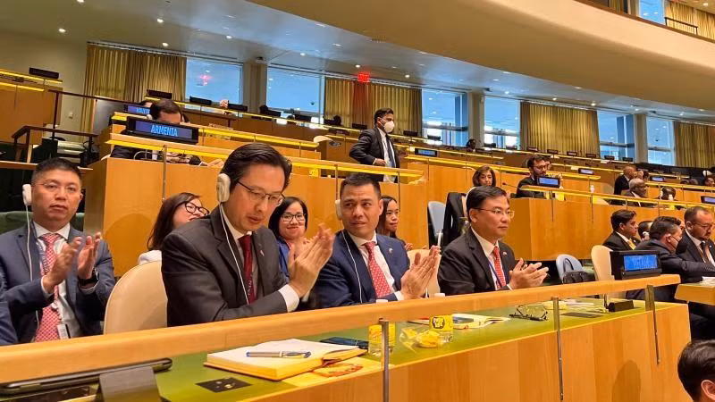越南代表团出席会议。（图片来源：外交部）