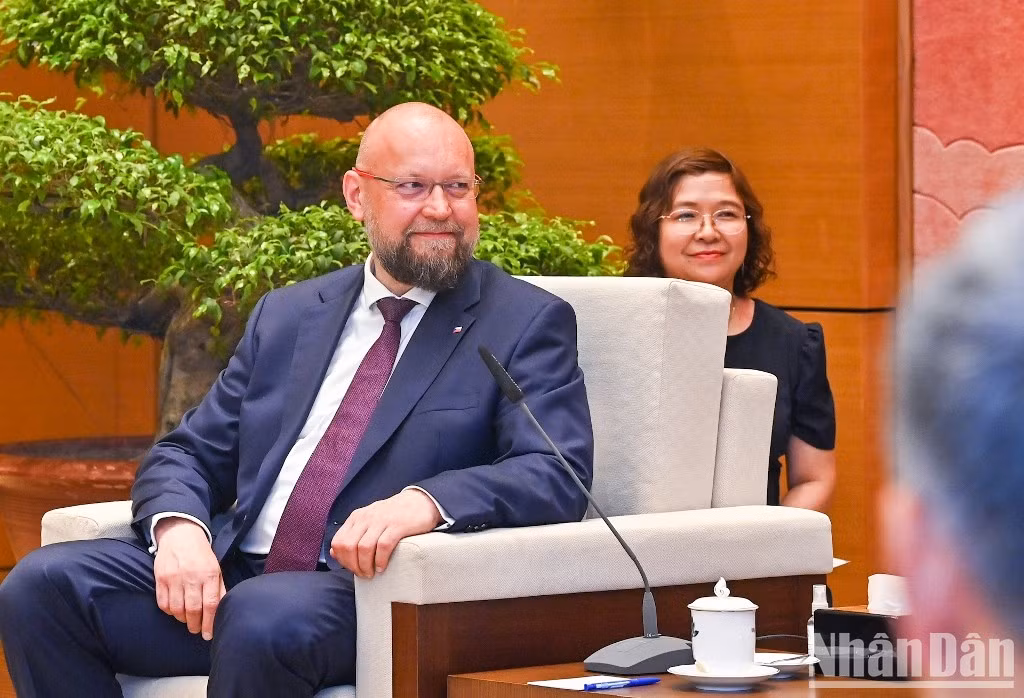 越南国会主席王廷惠会见捷克众议院副议长扬·巴尔托谢克【组图】 ảnh 7