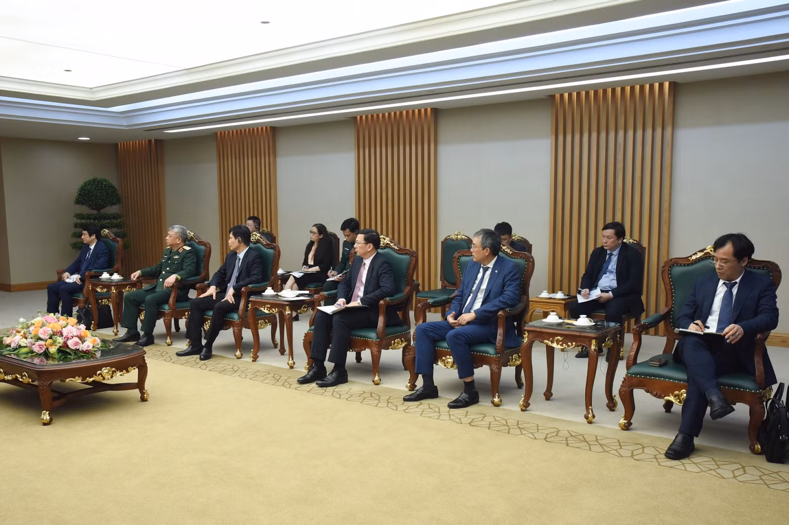 越南各部委领导代表出席会见。