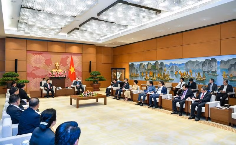会见场景。