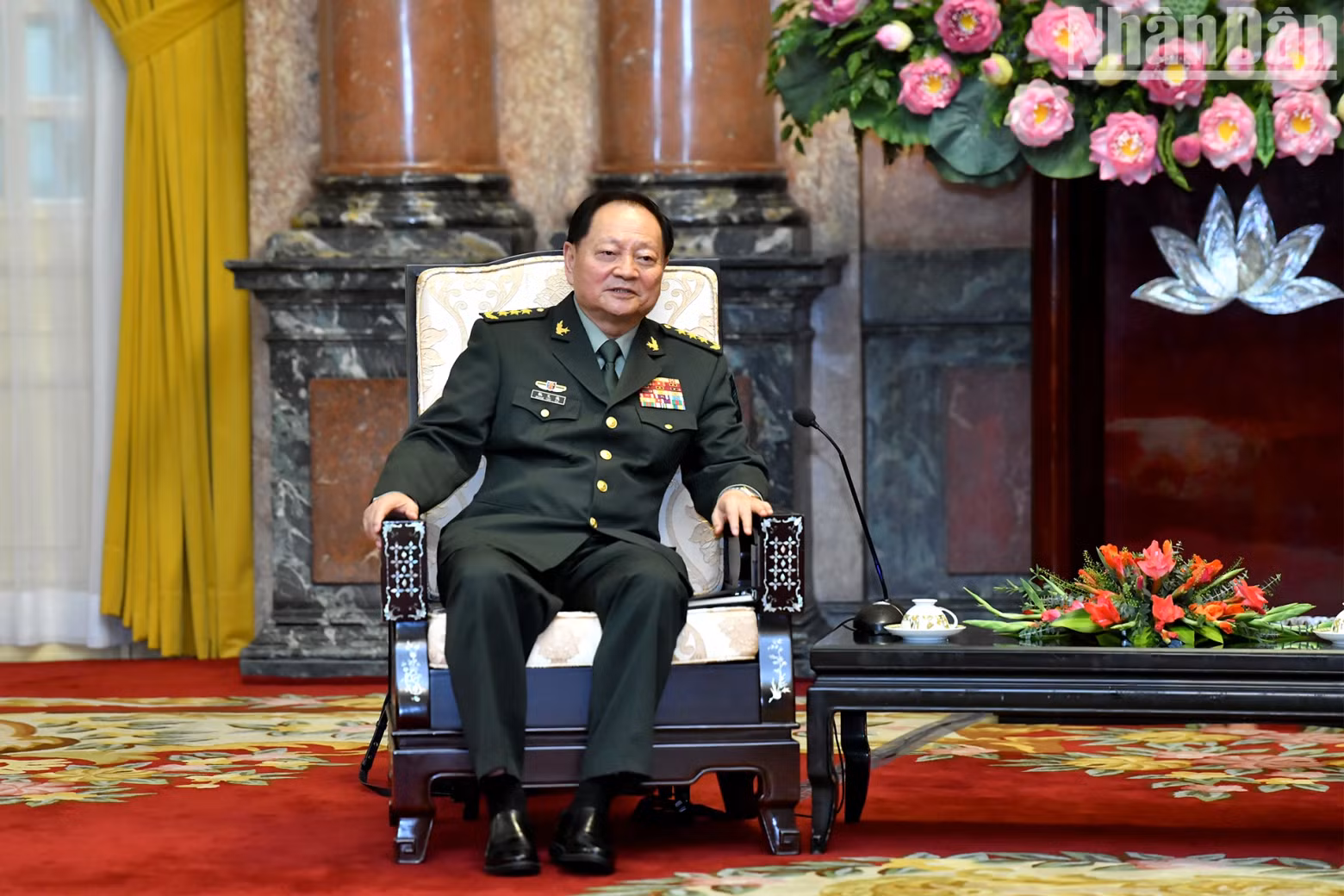 中共中央军委副主席张又侠发表讲话。