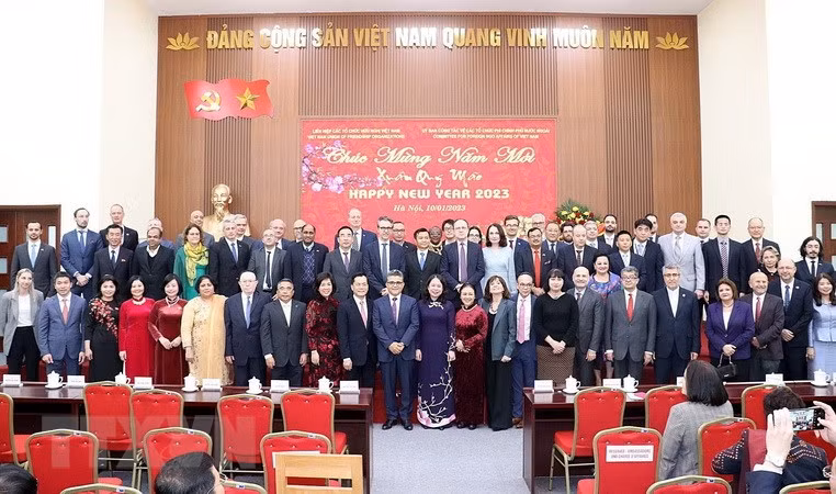 与会代表合影。