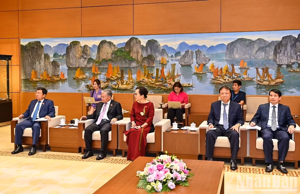 越南国会主席王廷惠会见捷克众议院副议长扬·巴尔托谢克【组图】 ảnh 3