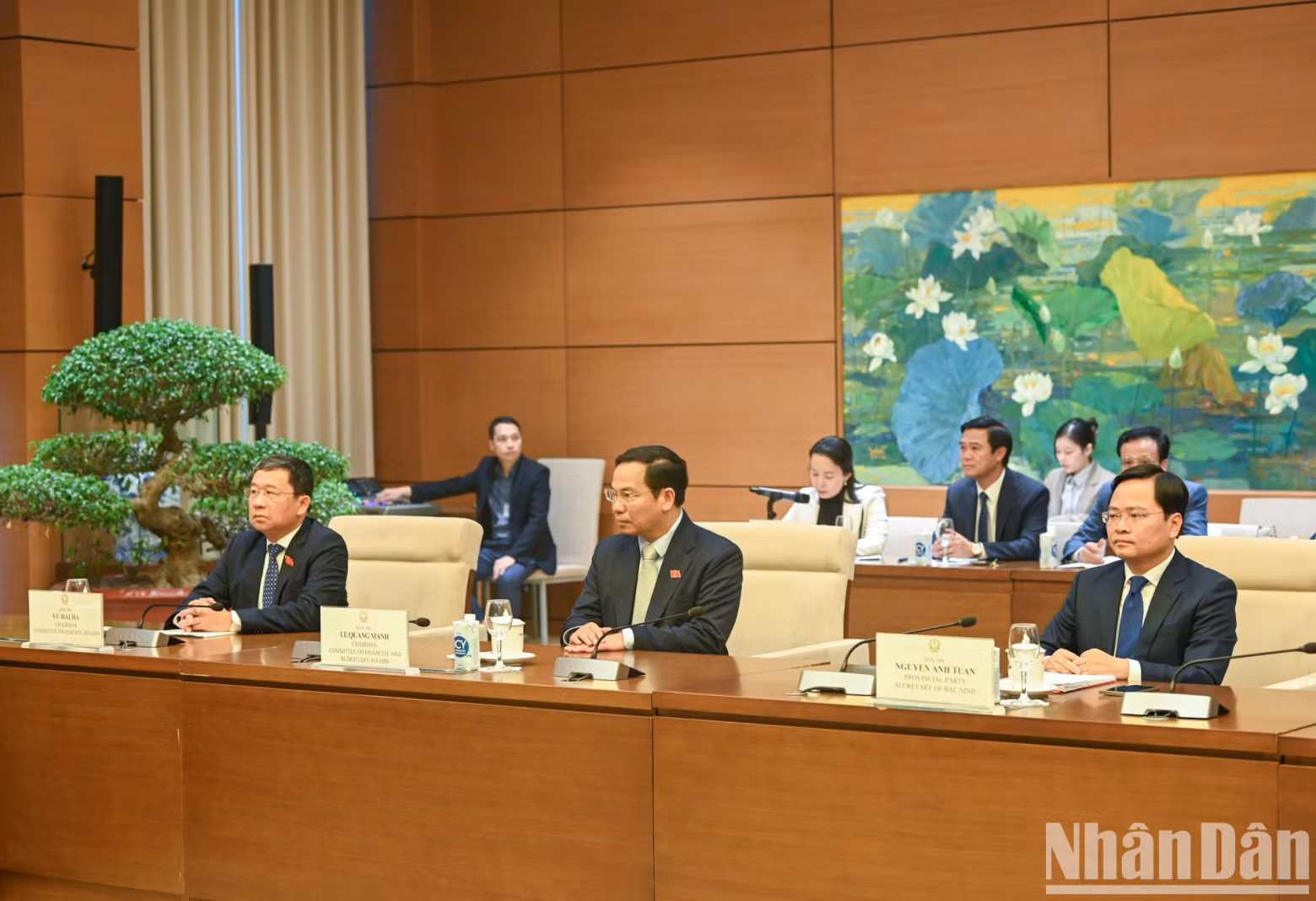 国会各委员会领导和北宁省领导一同出席。