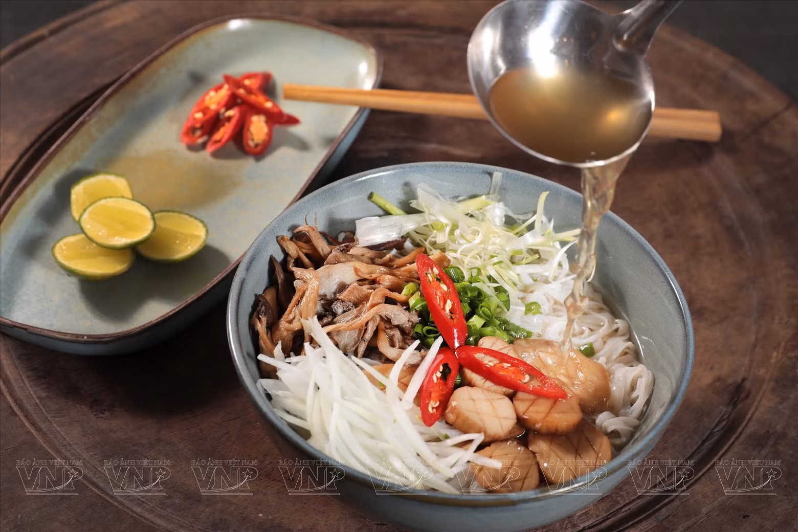 素食河粉是一道历史悠久的传统菜肴。（图片来源：越南画报）
