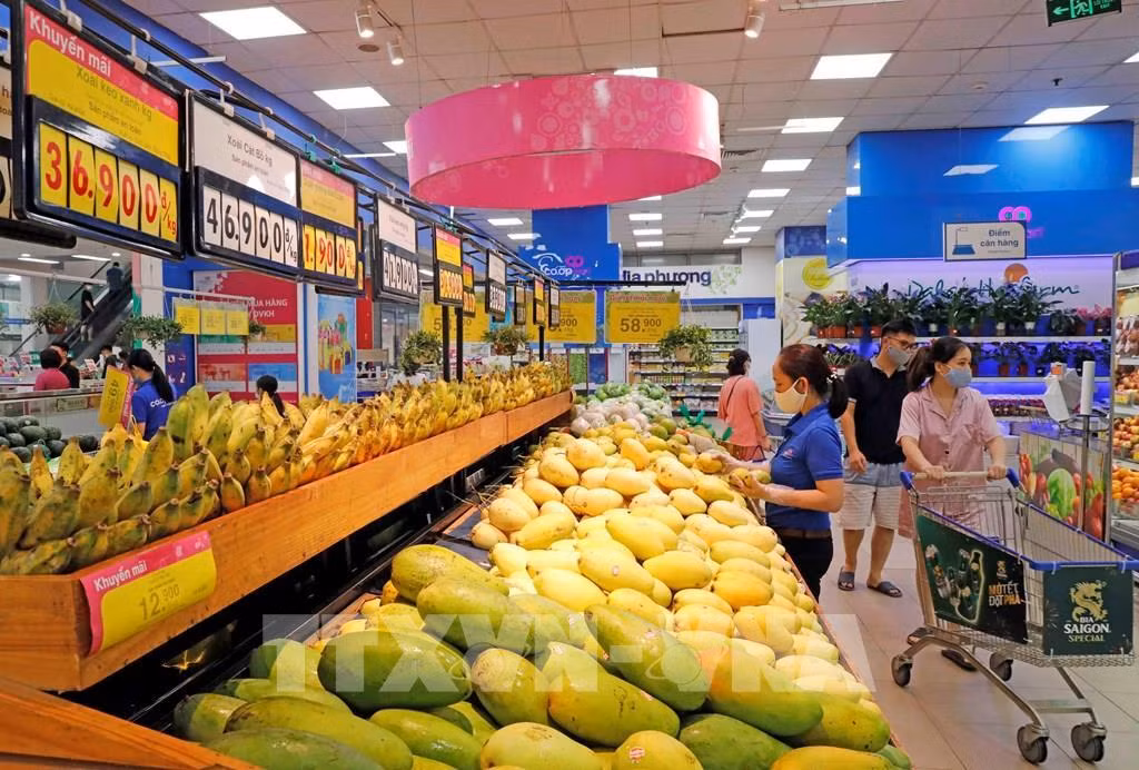 附图：在传统零售渠道中，越南商品在集市和便利店的占比达到60%以上。