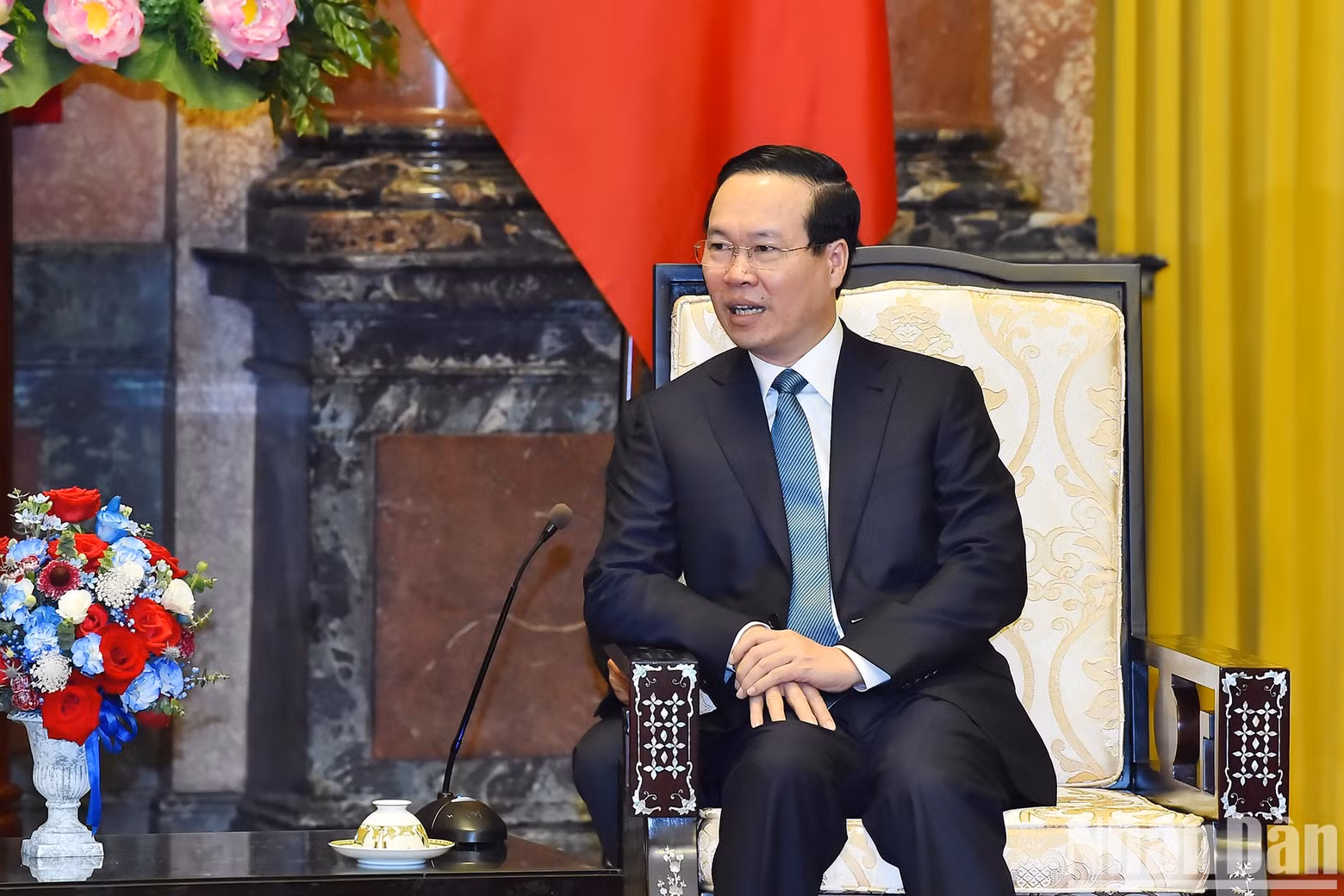 国家主席武文赏6月4日下午在主席府会见来访的澳大利亚总理安东尼·阿尔巴尼斯。