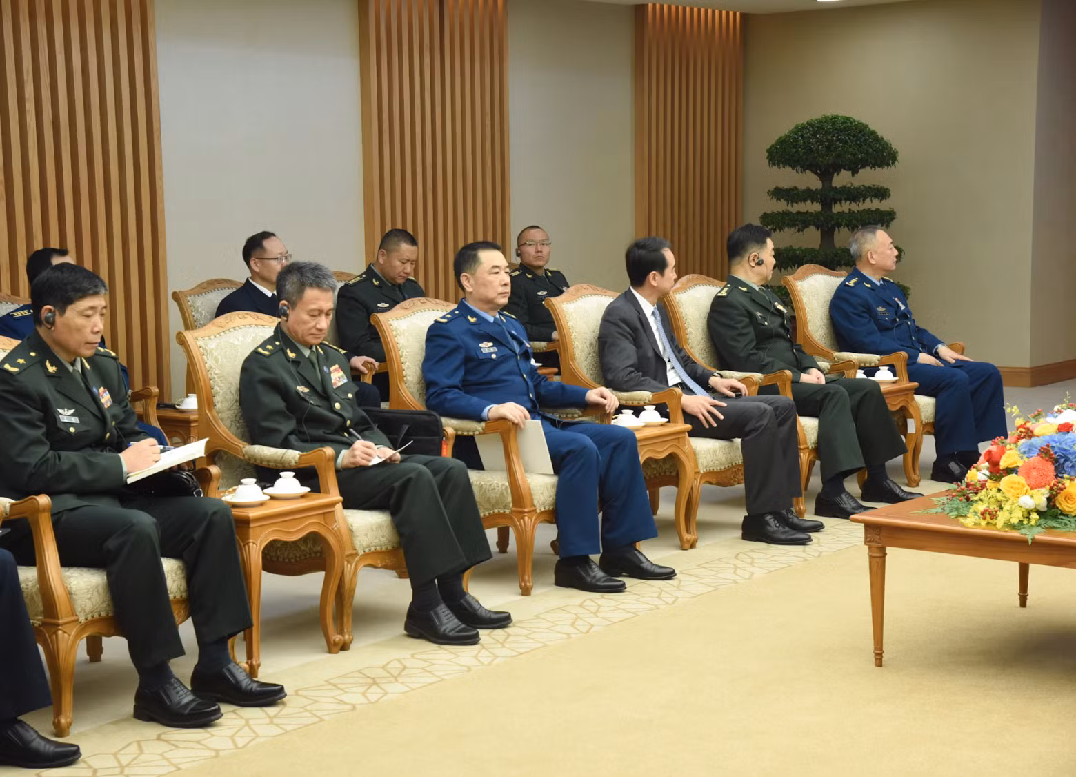 中方代表团。