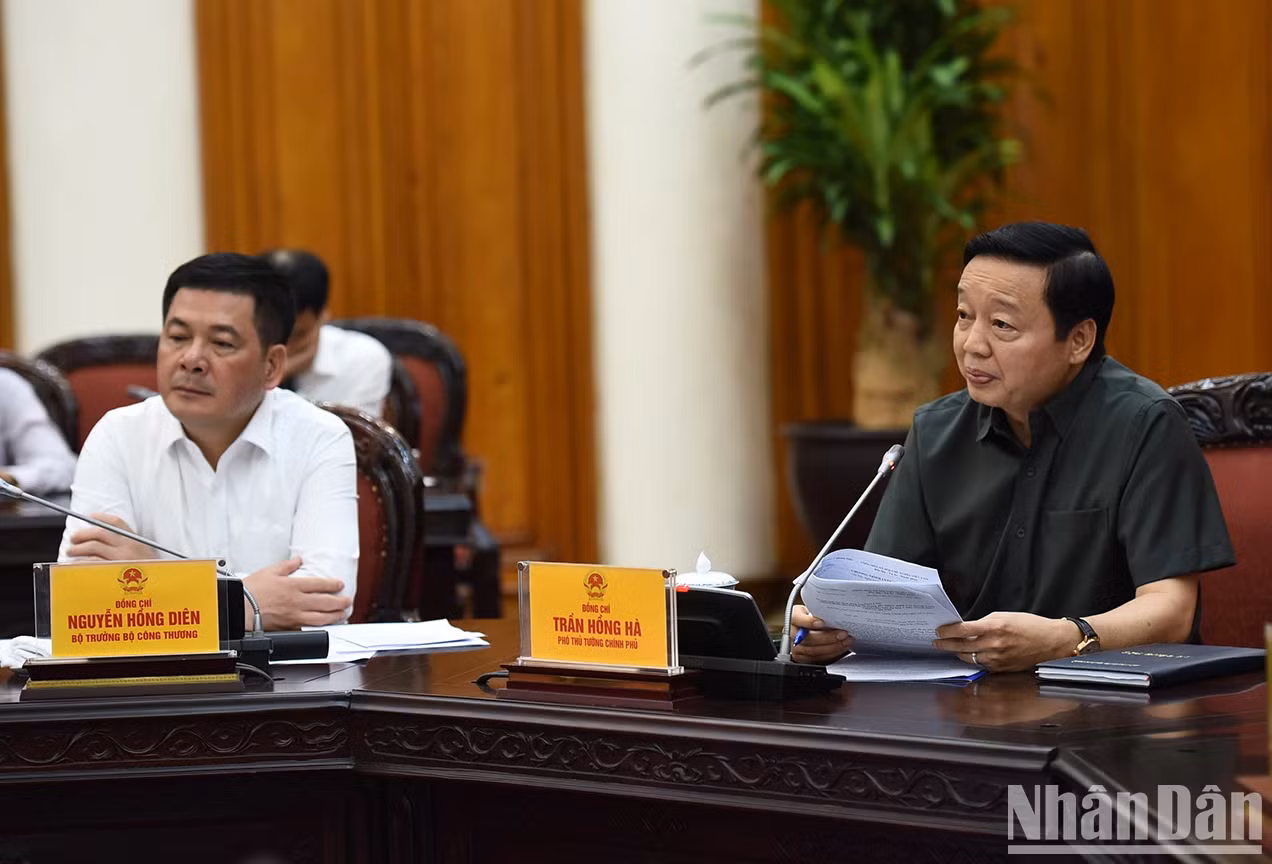 越南政府副总理陈红河发表讲话。 越南政府副总理陈红河发表讲话。