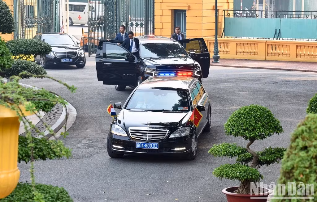 荷兰首相马克·吕特到达主席府。 荷兰首相马克·吕特到达主席府。