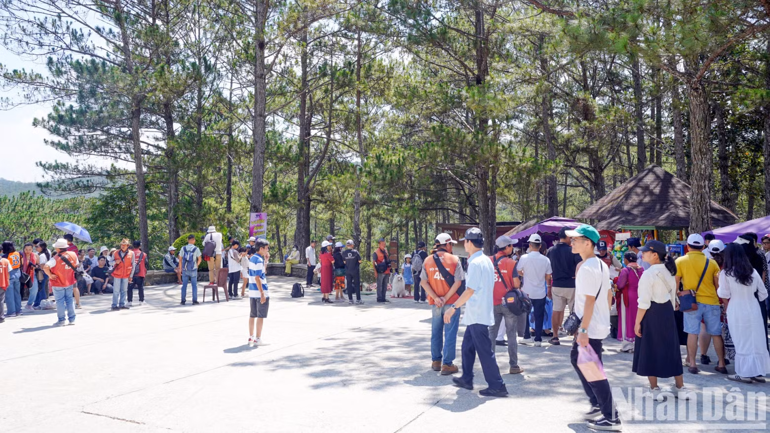各旅游景点接待大量游客。