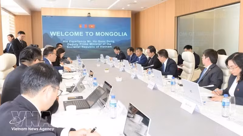 会谈现场。（图片来源：越通社）
