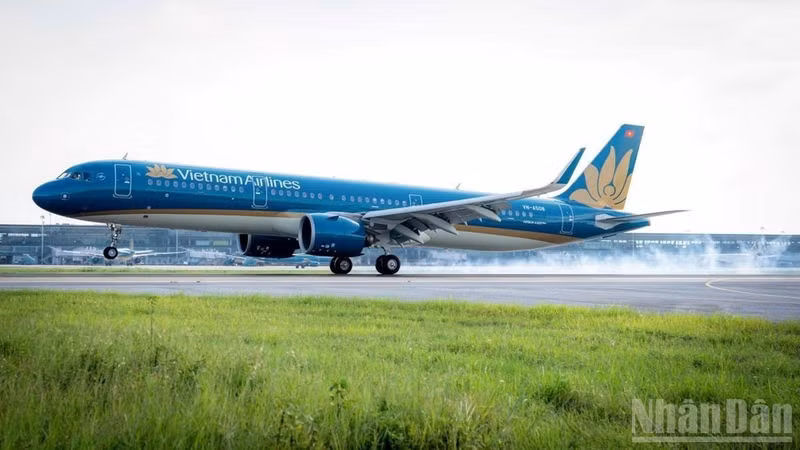 自11月3日起，越南国家航空公司（Vietnam Airlines）将开通河内至印度艾哈迈德巴德(Ahmedabad)的直飞航线。（忠峰 摄）