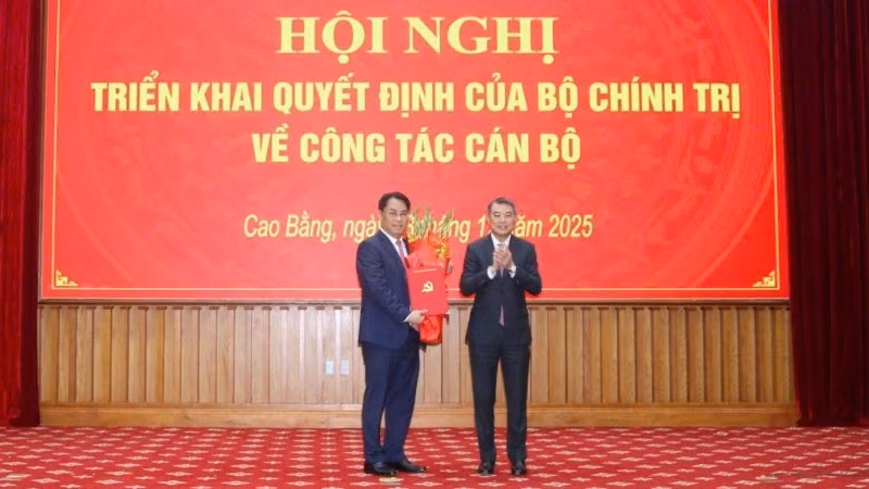 潘升安同志出任高平省委书记。（图片来源：越通社）