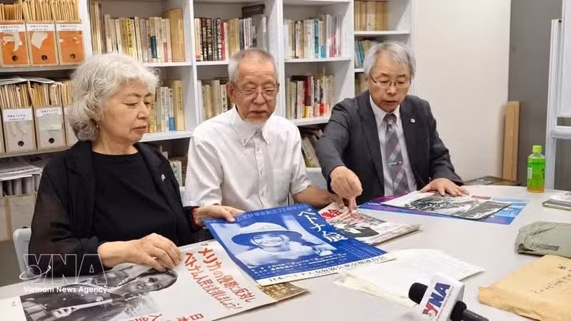 日本越南友好协会资深会员回忆参加声援越南运动的岁月。（图片来源：越通社）