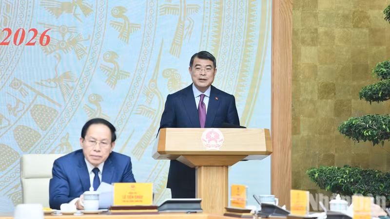 政府总理黎明兴在会上发表讲话。（青江 摄）