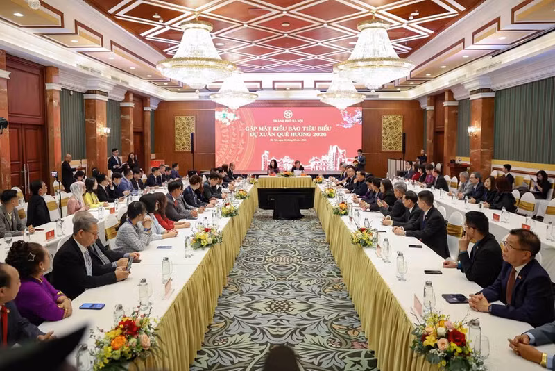 会见现场。（图片来源：越通社）
