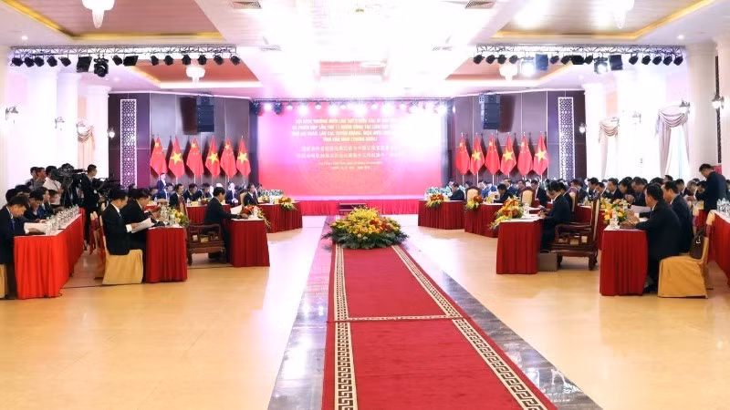 莱州、老街、宣光、奠边等越南四省与中国云南省省委书记年度会晤机制第五次会议今天在莱州省举行。