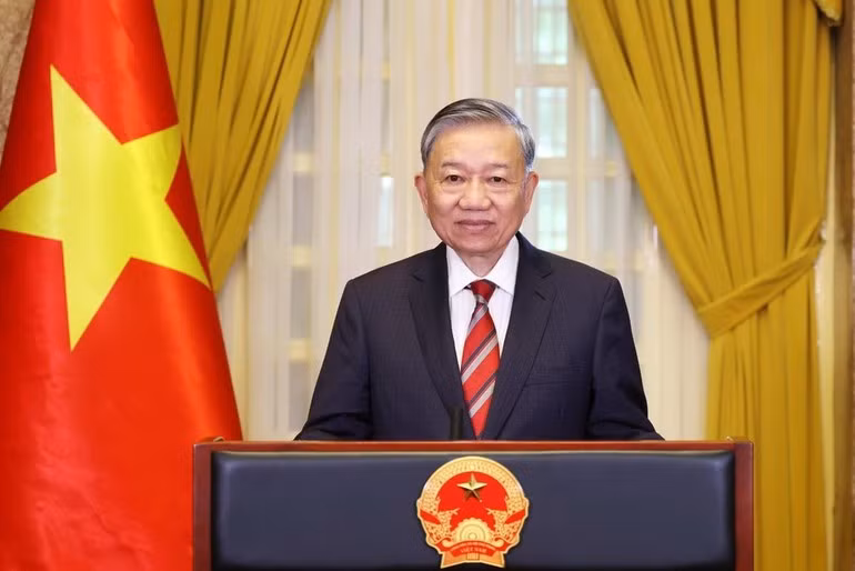 越共中央总书记苏林。（图片来源：越通社）