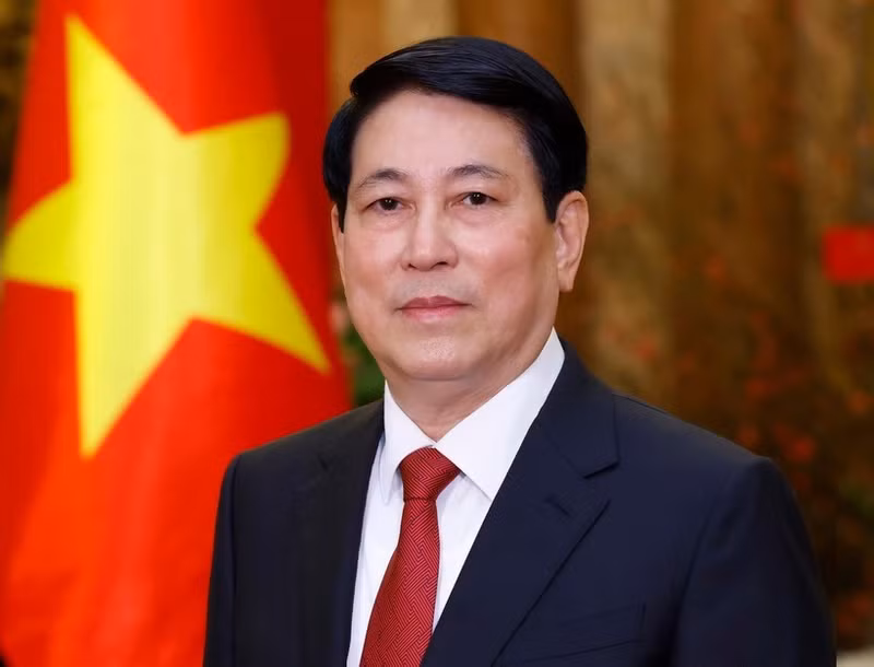 越南国家主席梁强。（图片来源：越通社）