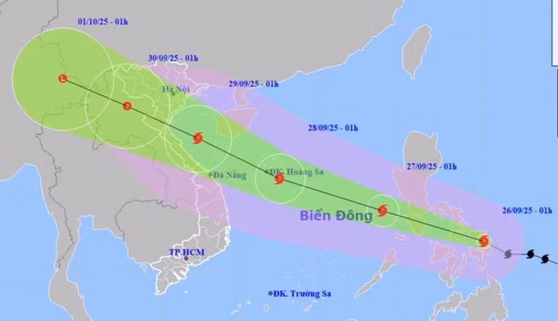 受第10号台风“博罗依”的影响 东海北部和中部海域将出现强风大浪。（图片来源：越通社）