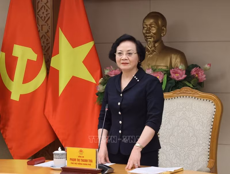 政府副总理范氏清茶发表讲话。（图片来源：越通社）