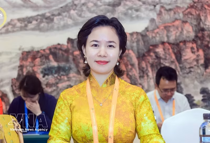 中国越南企业协会主席潘氏茶眉教授。（图片来源：越通社）