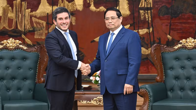 范明正总理会见富时罗素股票和多元资产全球主管杰拉尔德·托勒达诺。
