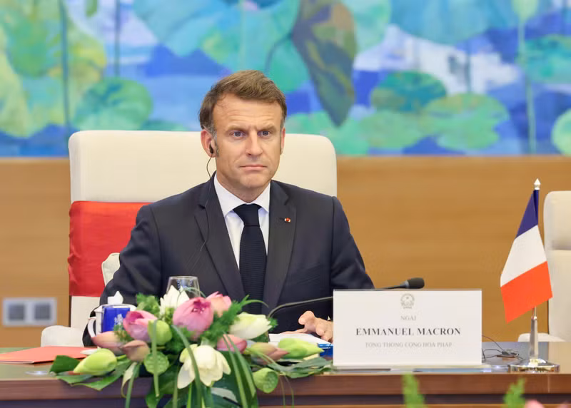 法国总统埃马纽埃尔·马克龙。