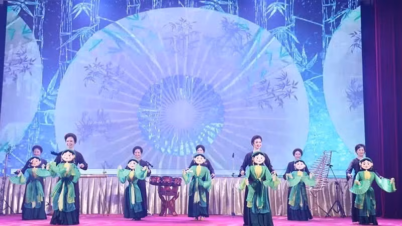 木偶戏表演节目。