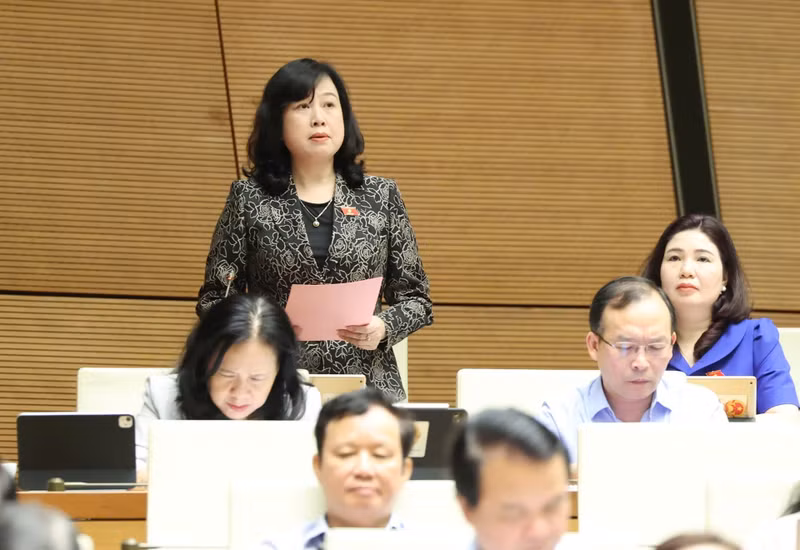 越南卫生部部长陶红兰发表讲话。（图片来源：daidoanket.vn）