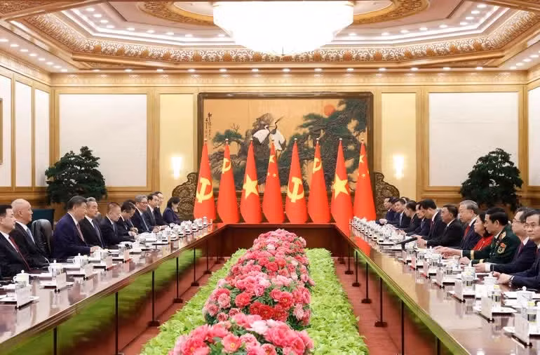 会谈场景。