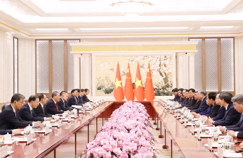 会见场景。
