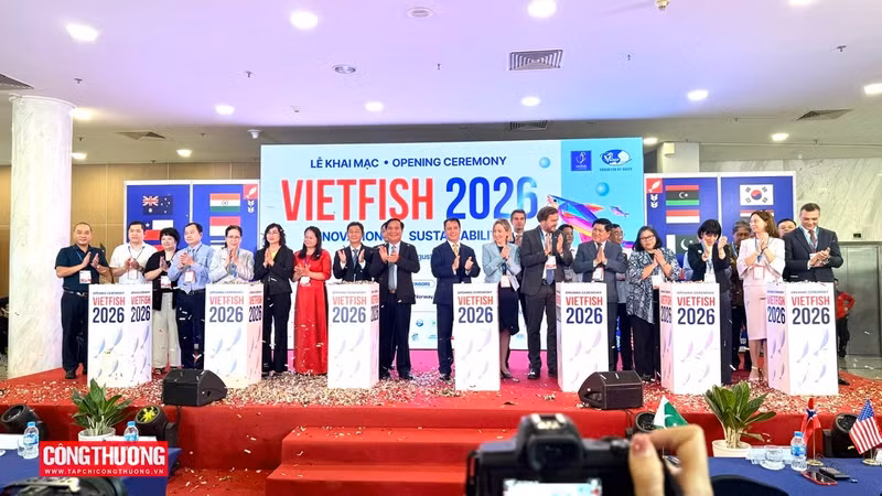 2026年越南国际水产展览会开展仪式。（图片来源：tapchicongthuong.vn）